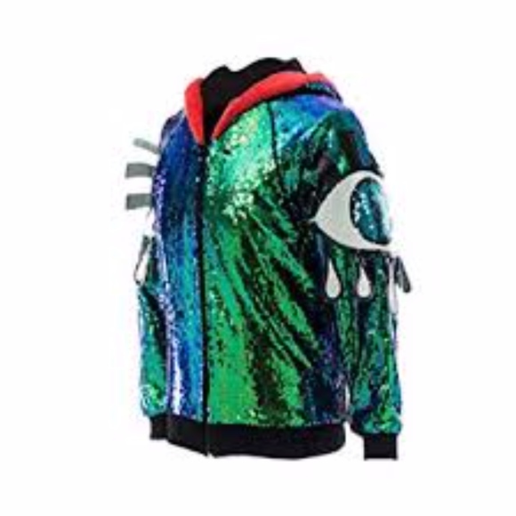 Sequin Evil Eye Hoodie - Picture 2 of 5